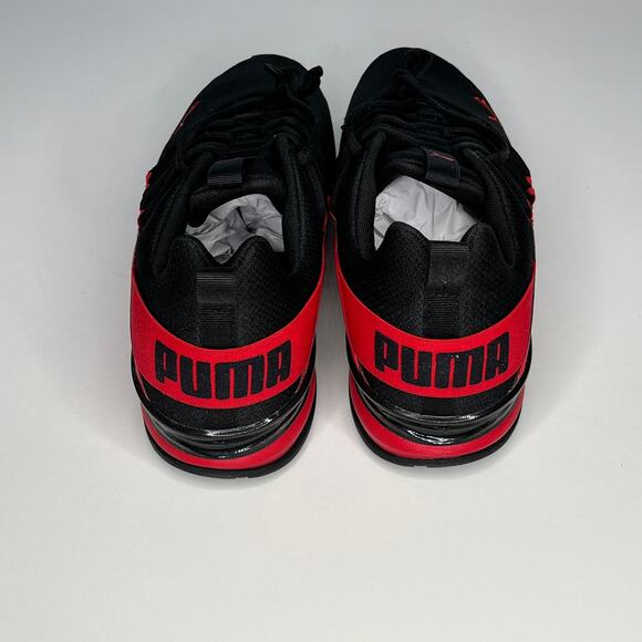 Puma Axelion Black Red Athletic Running Shoe New 11.5 main image 4